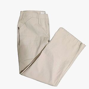 Beige Zip Pocket Pants Y2K 14 Josephine Chaus Khaki Bareback